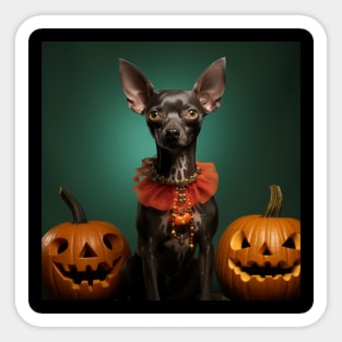 Mexican Hairless Dog Halloween Sticker